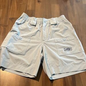 Aftco Light Gray/Blue Men's Cargo Shorts